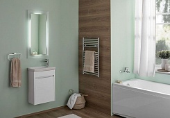 Aquanet Мебель для ванной Лидс 50 подвесная белая – фотография-2